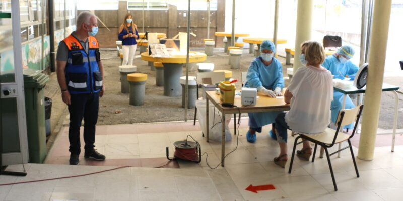 Comunidade escolar faz teste à Covid-19