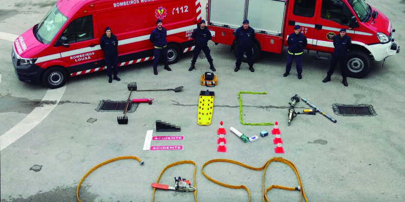 Bombeiros na linha da frente contra a Covid-19